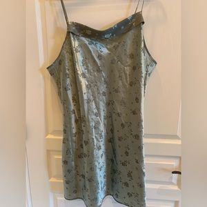 Sage Green Negligee embossed with pretty petite roses